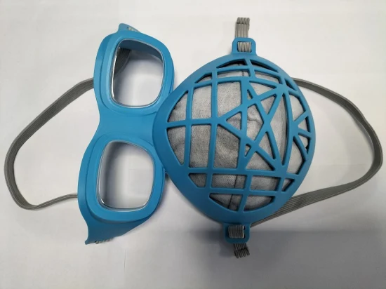Attrezzatura di sicurezza con filtro Freestyle Maschera respiratoria in silicone a mezza faccia per protezione dalla polvere