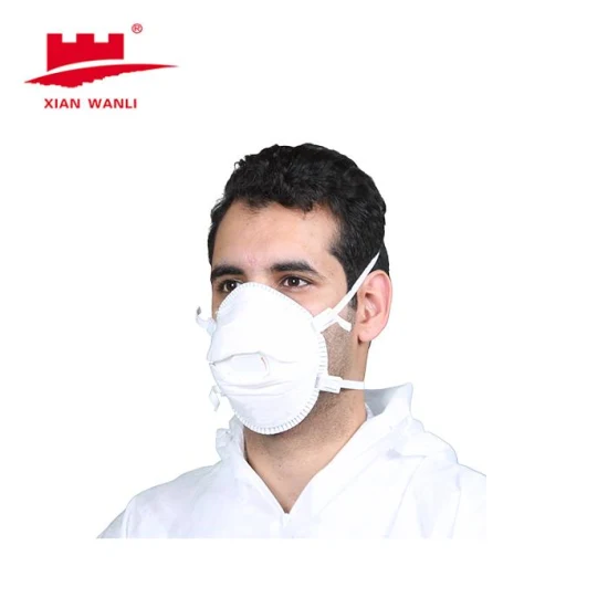 Respiratori in tessuto non tessuto FFP2, maschera a tazza usa e getta, respiratore di sicurezza con maschera facciale CE