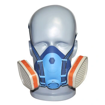 Respiratore industriale personalizzato DPI Plus con maschera antigas a mezza faccia tossica